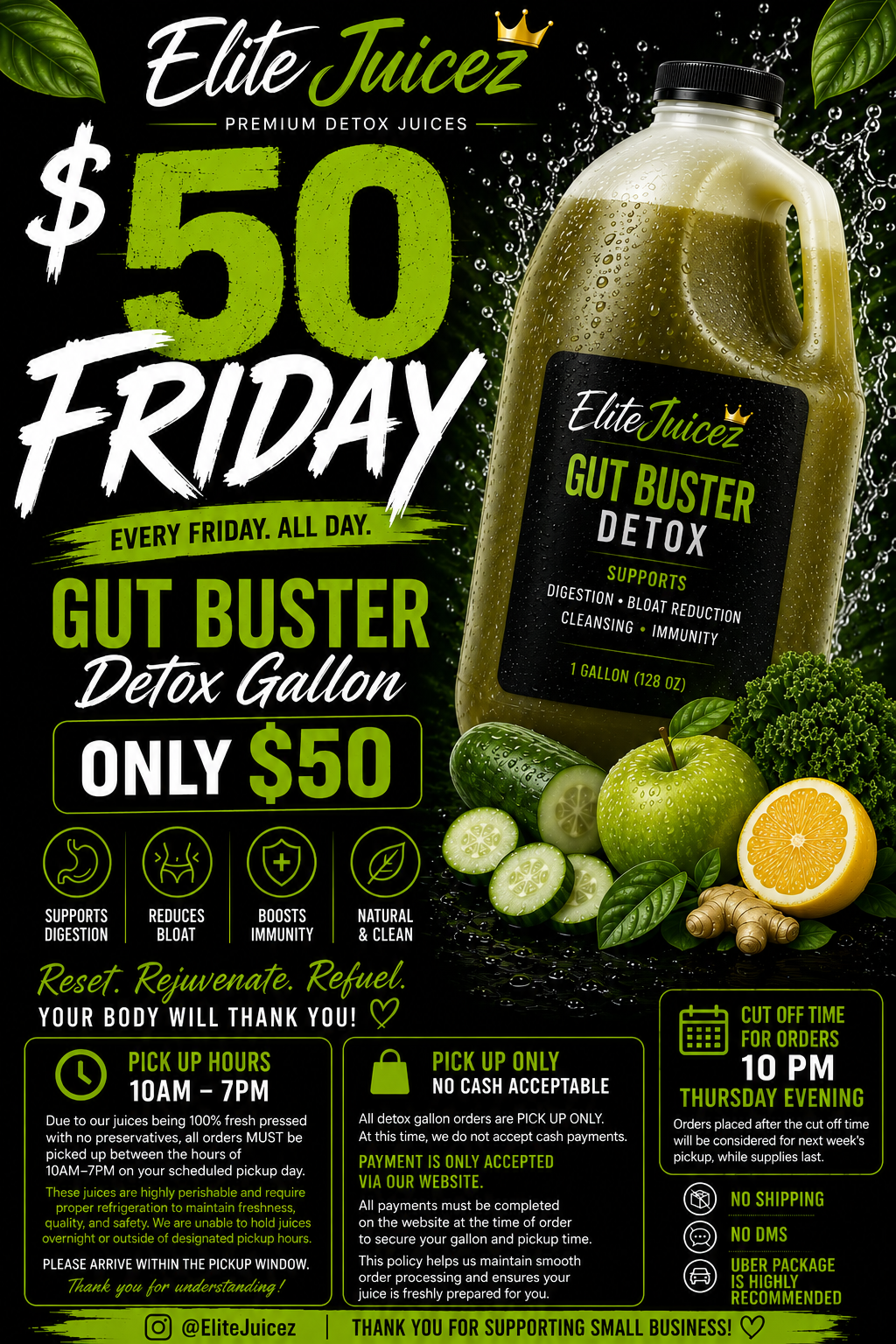 $50 GUTBUSTER GALLONS